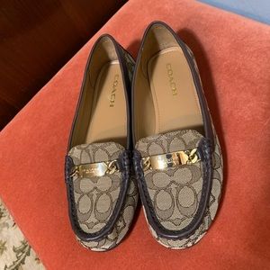Coach Olive Signature Canvas/Leather Loafer